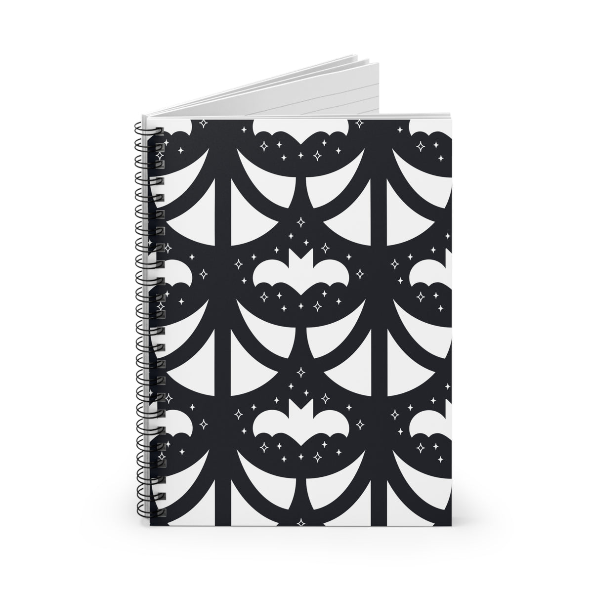 Geo Bat Graphic Spiral Notebook