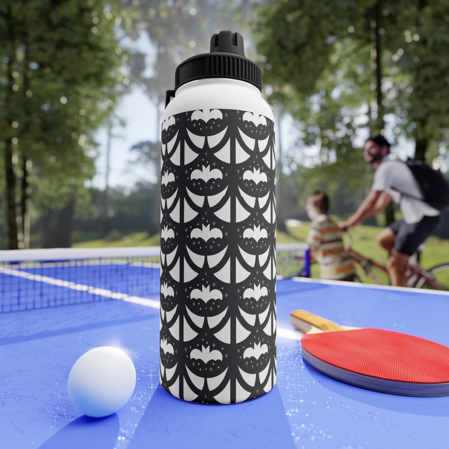 Geo Bats Stainless Steel Water Bottle (3 Sizes Available)