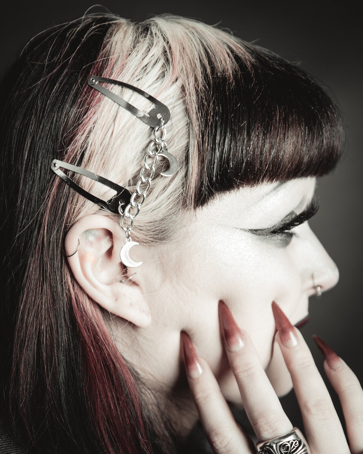 Double Moon Hair Clips