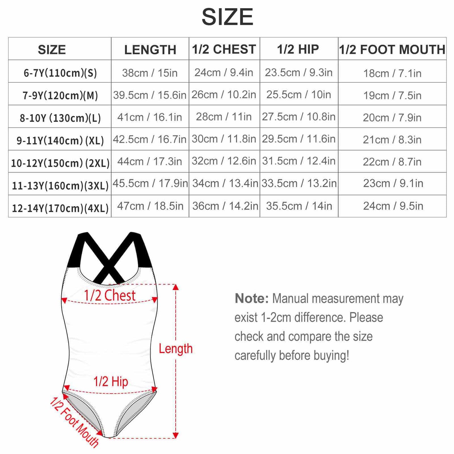 Summer Bummer One-piece Beach Swimsuit (Kids) - PRE ORDER