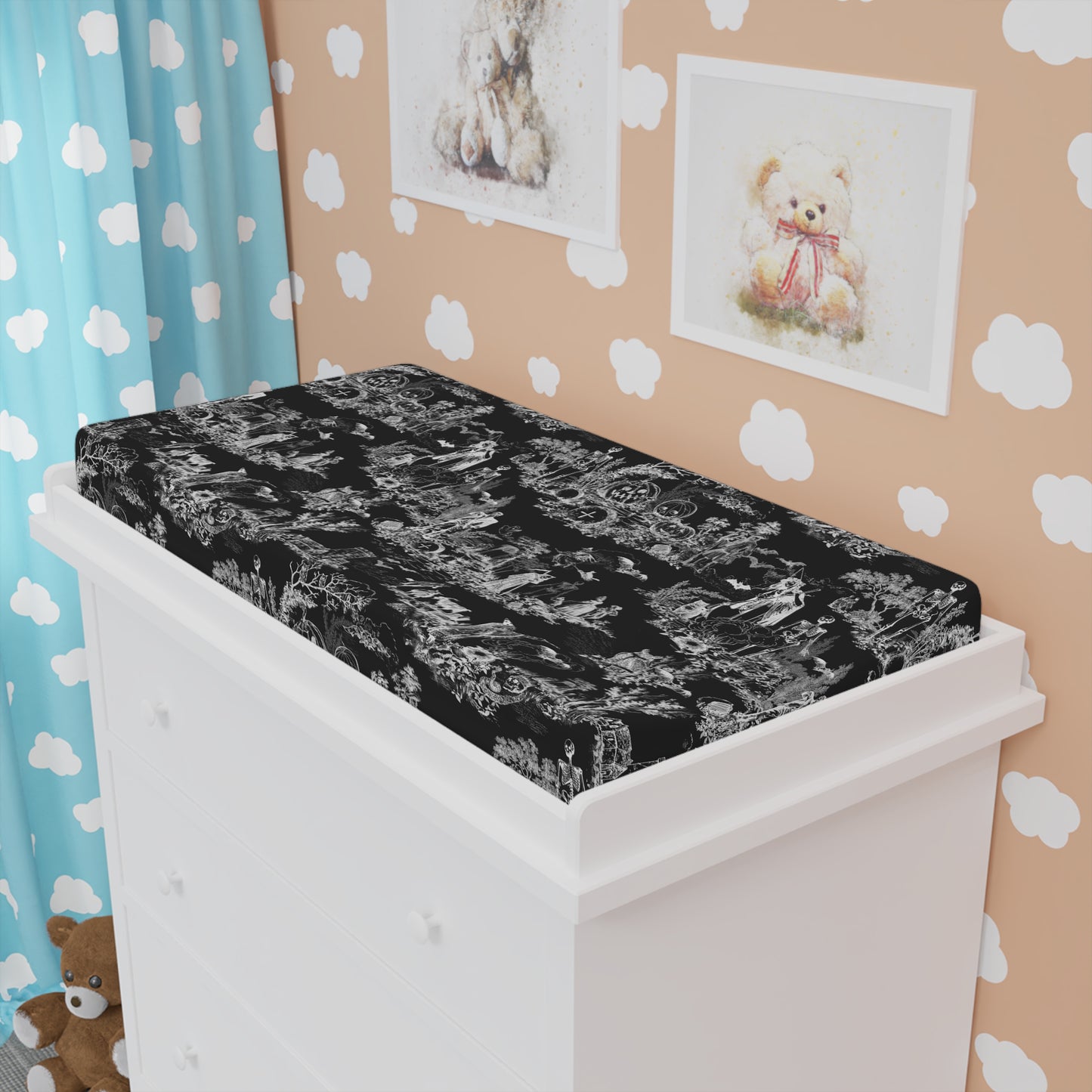 Halloween Toile Diaper Changing Pad Cover