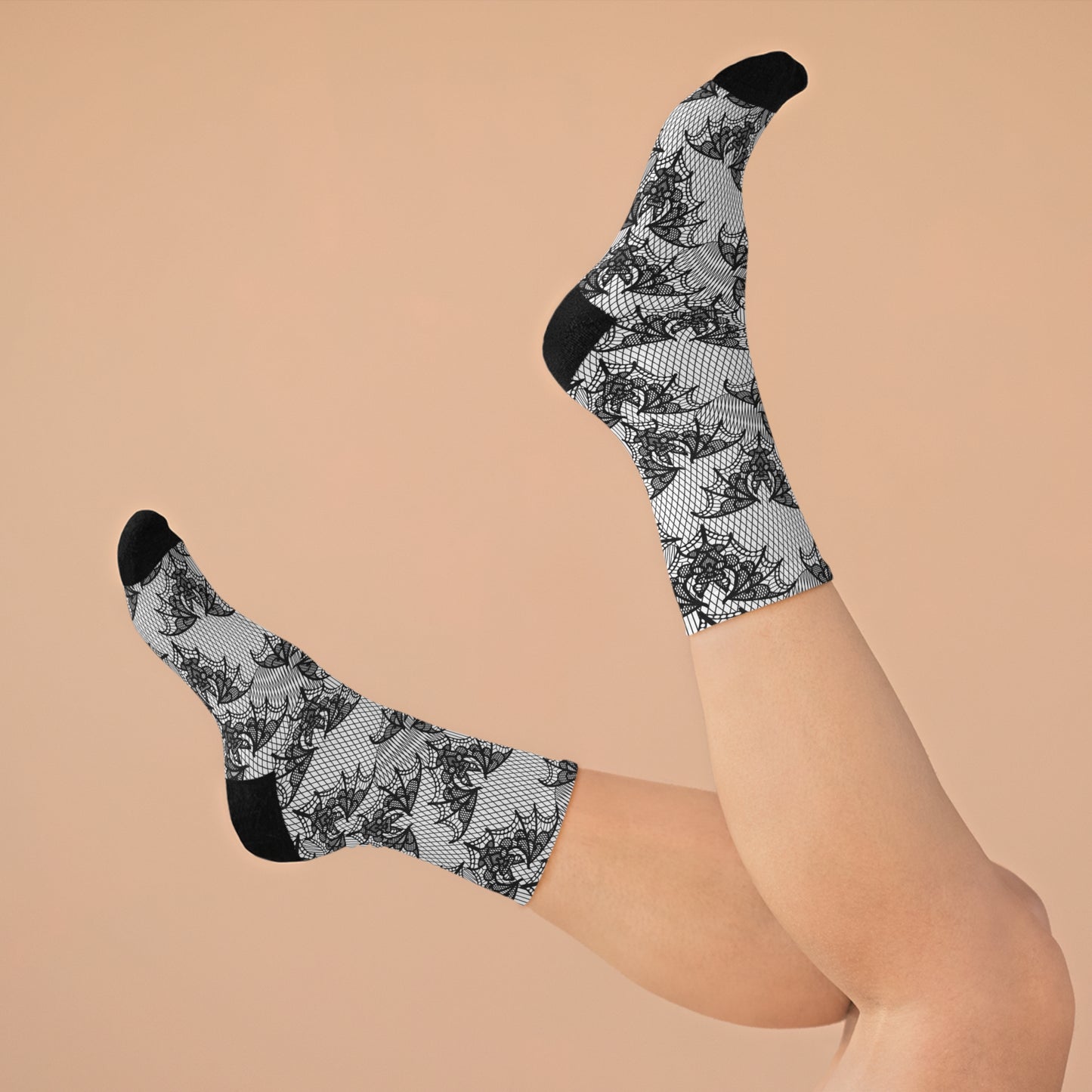 Lace Bat Recycled Poly Socks