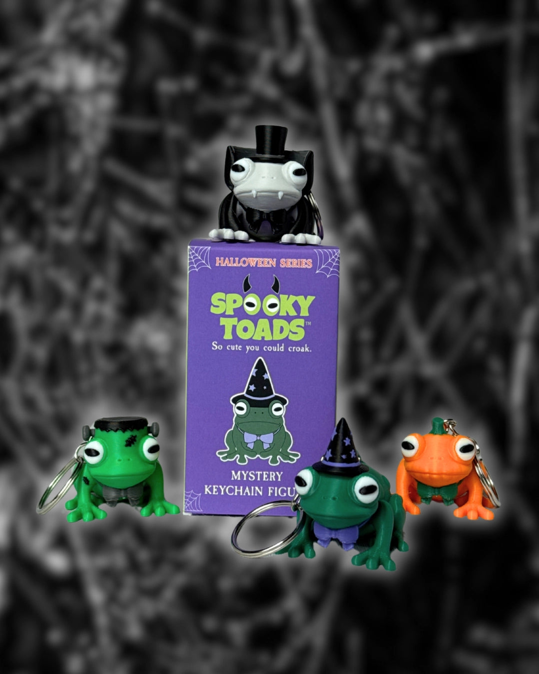 Spooky Toads Mystery Keychain Figure