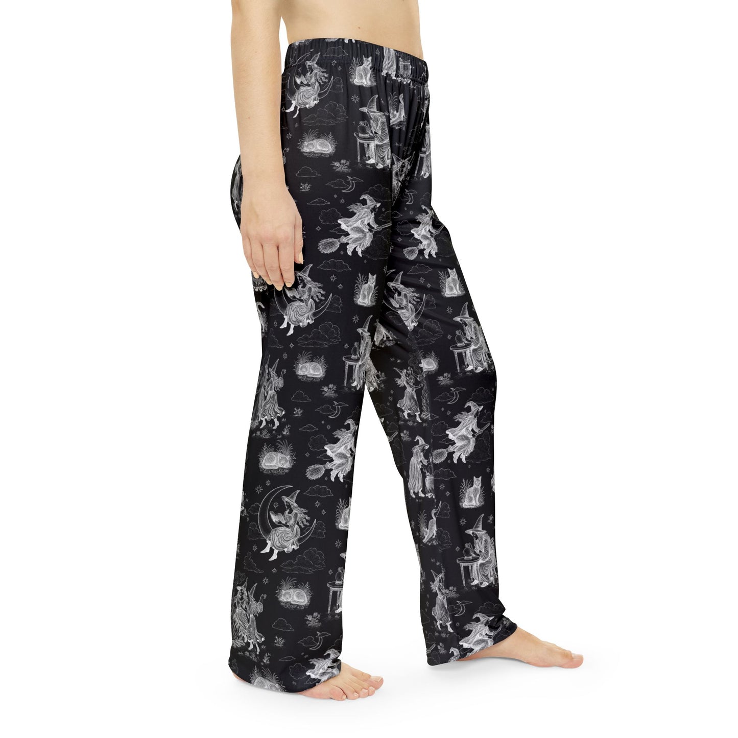 Witchy Toile Pajama Pants in Black/White (Adults)