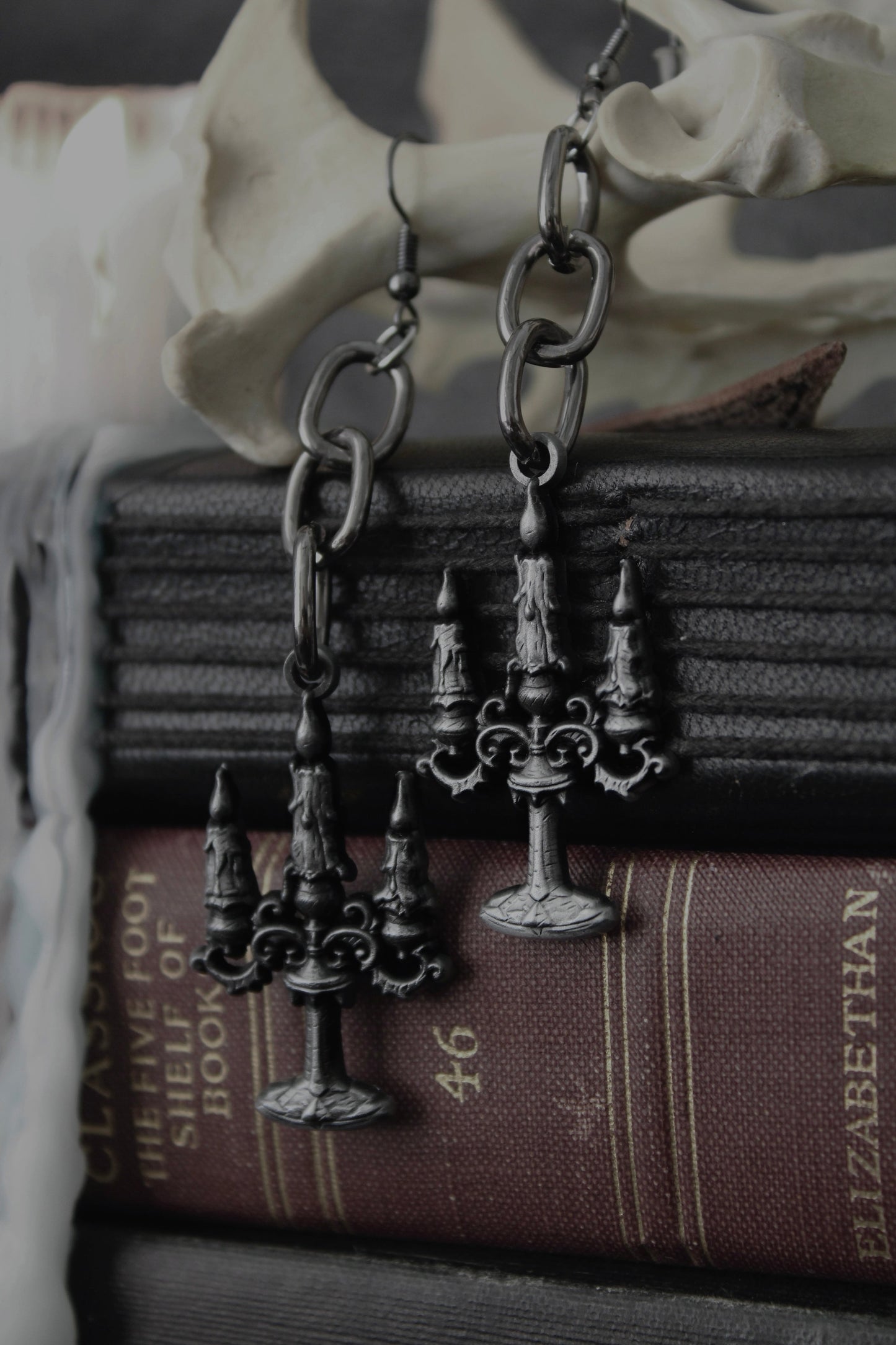 Black Mass Candelabra Earrings