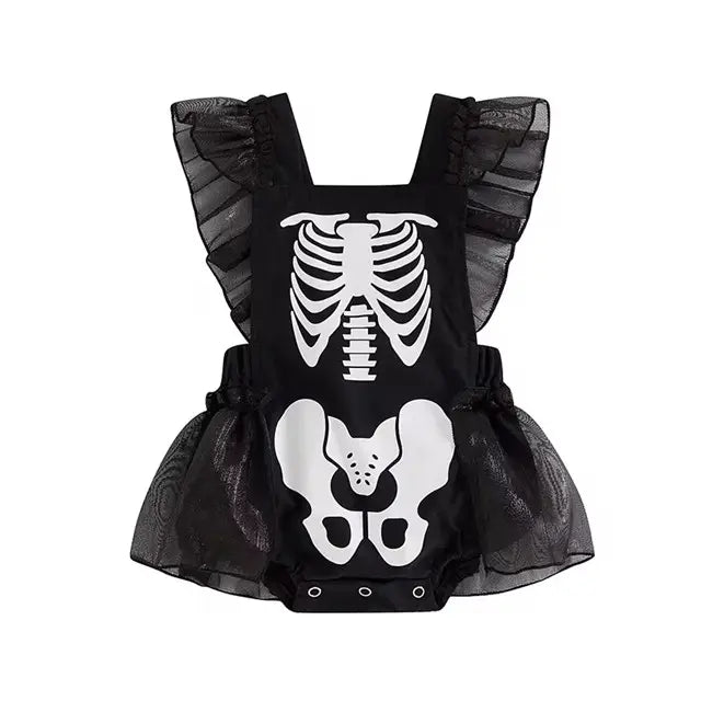 Skeleton Onesie Pinafore (Babies/Toddlers) Witching Hour Baby