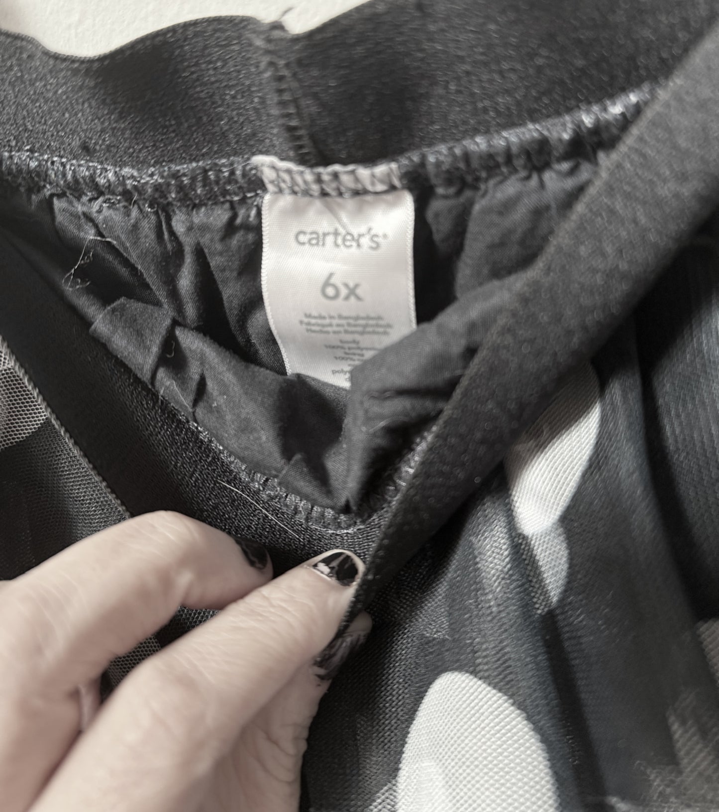 *PREVIOUSLY OWNED* Mesh Polka Dot Ruffle Skirt in size 6X