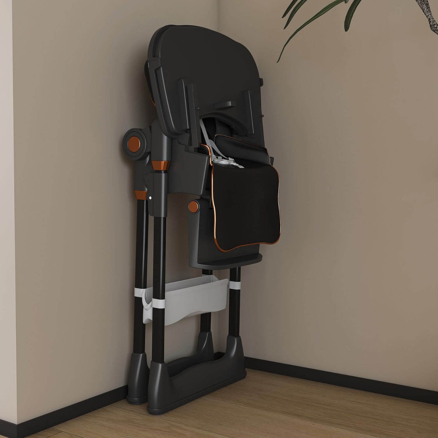 Leavader Adjustable Baby High Chair 0-6 Years, Black