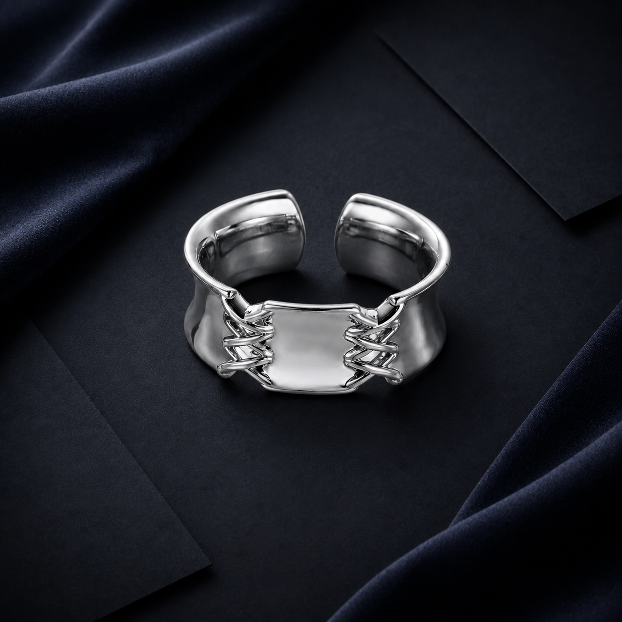 Chain Bridge Cuff Ring