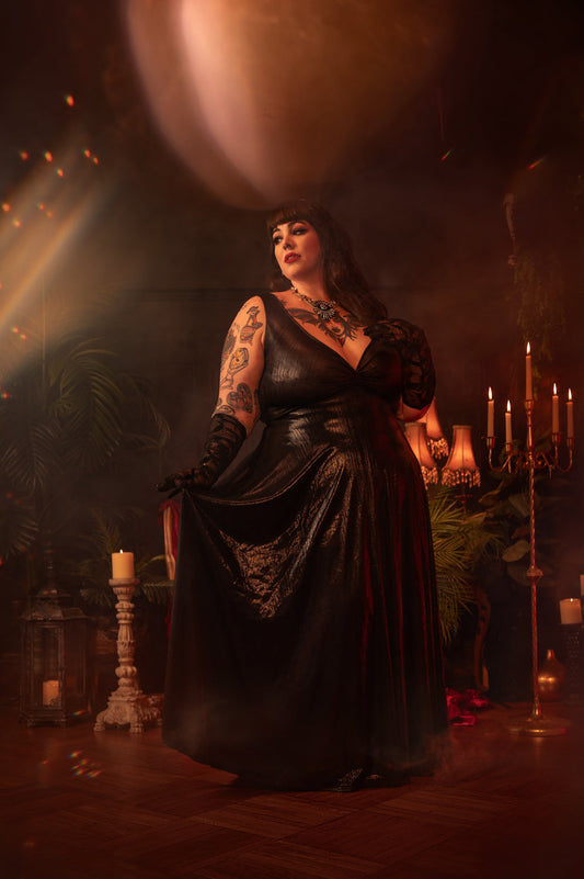 Siren Dress in Black Ink