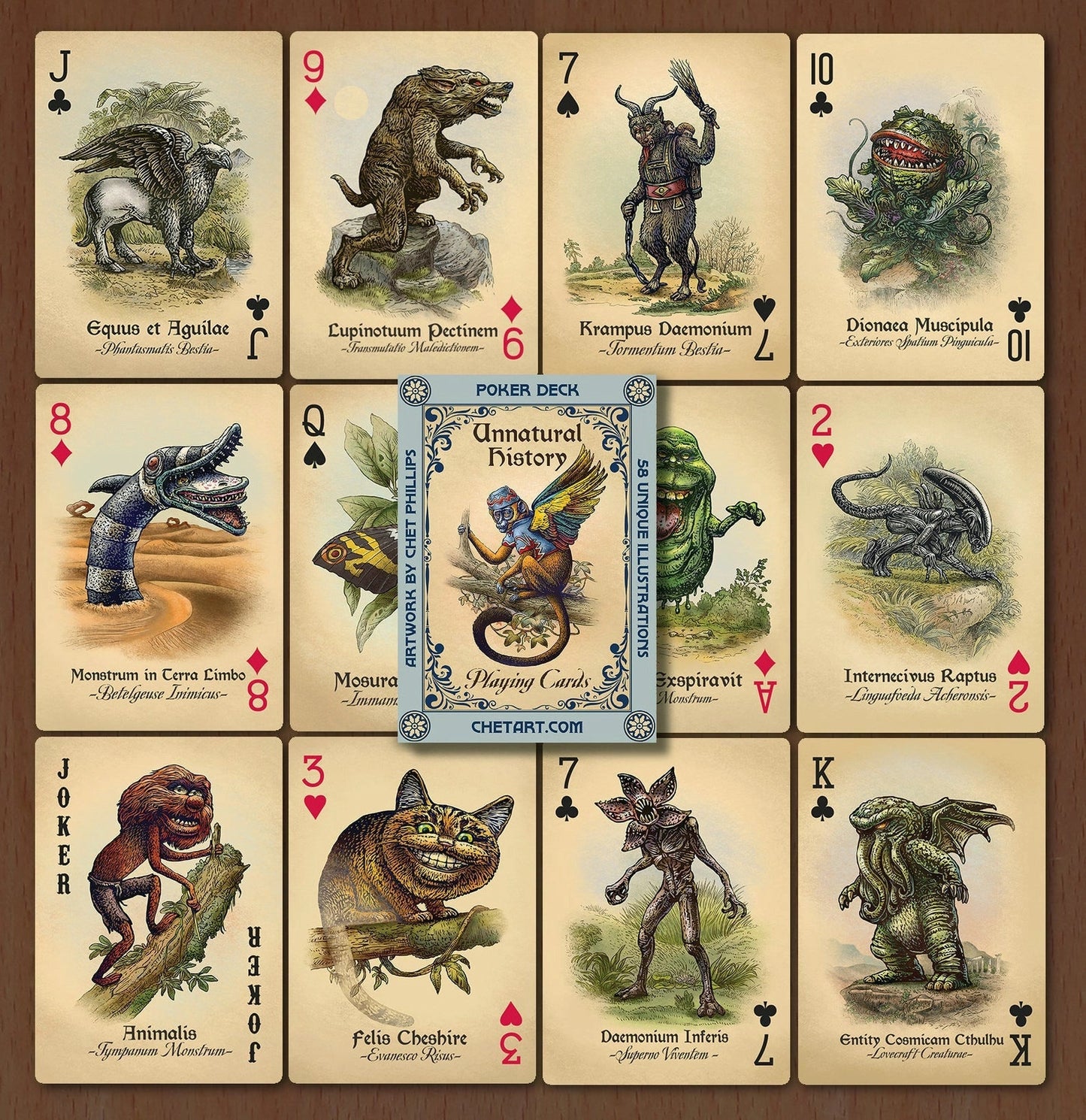 Unnatural History Playing Cards