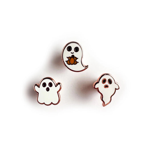 Mini Ghost Enamel Pin Pack