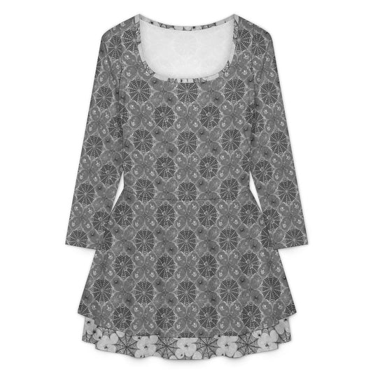 Lacey Spiders Ruffle Mini Dress (Adults) - PRE ORDER