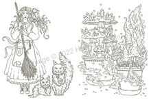 Charger l&#39;image dans la galerie, Tale&#39;s From the Witch&#39;s Cottage Coloring Book