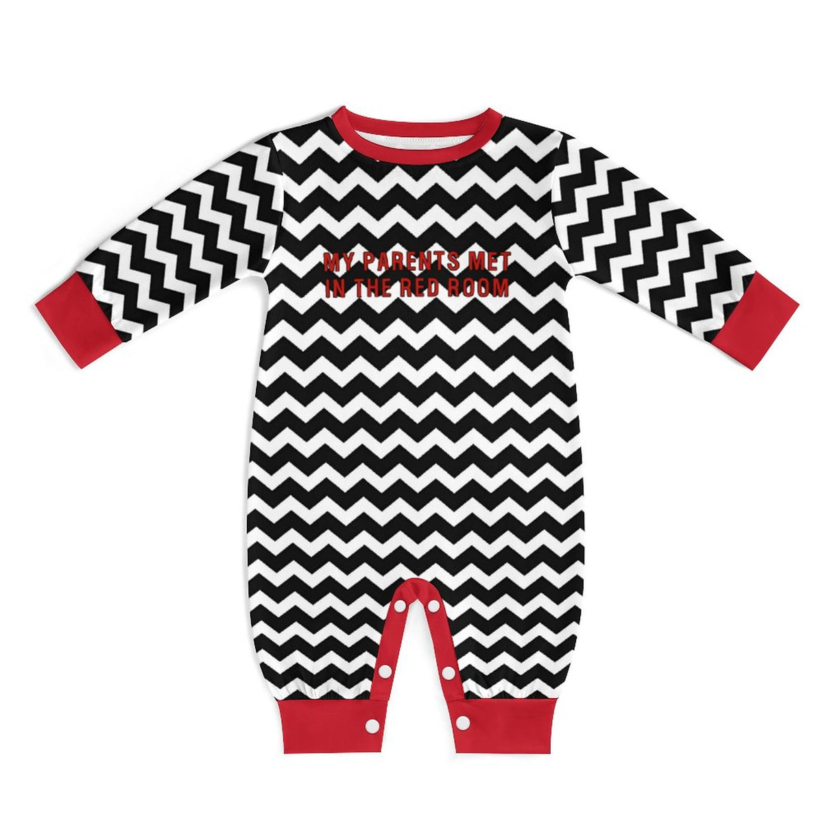 Red Room Cotton Long Sleeve Romper (Babies/Toddlers) - PRE ORDER