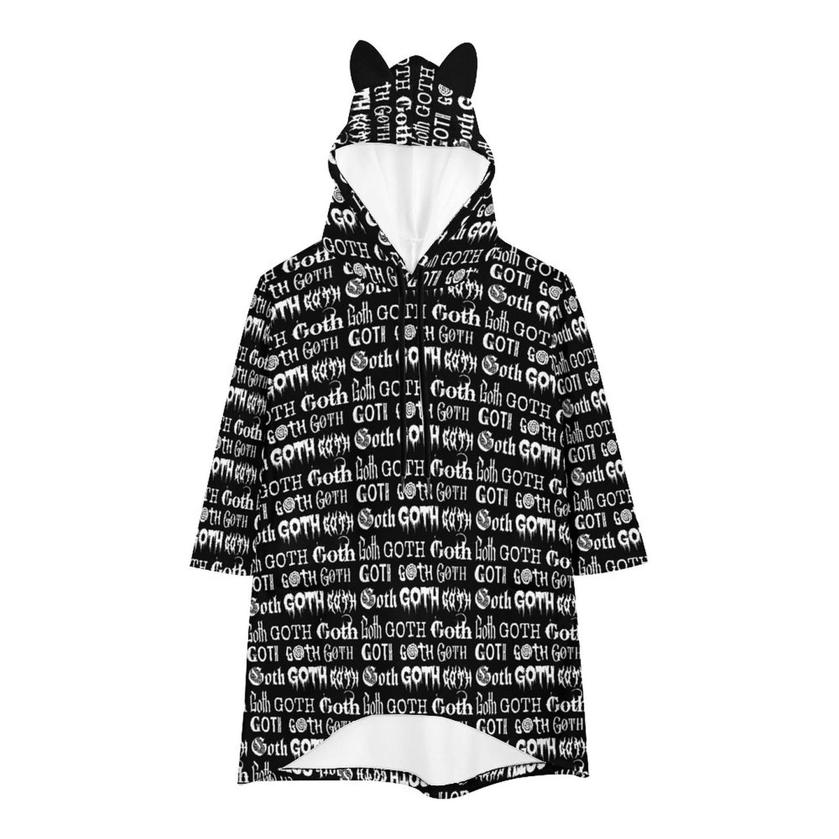 Goth Kitty Hoodie (Adults) - PRE ORDER