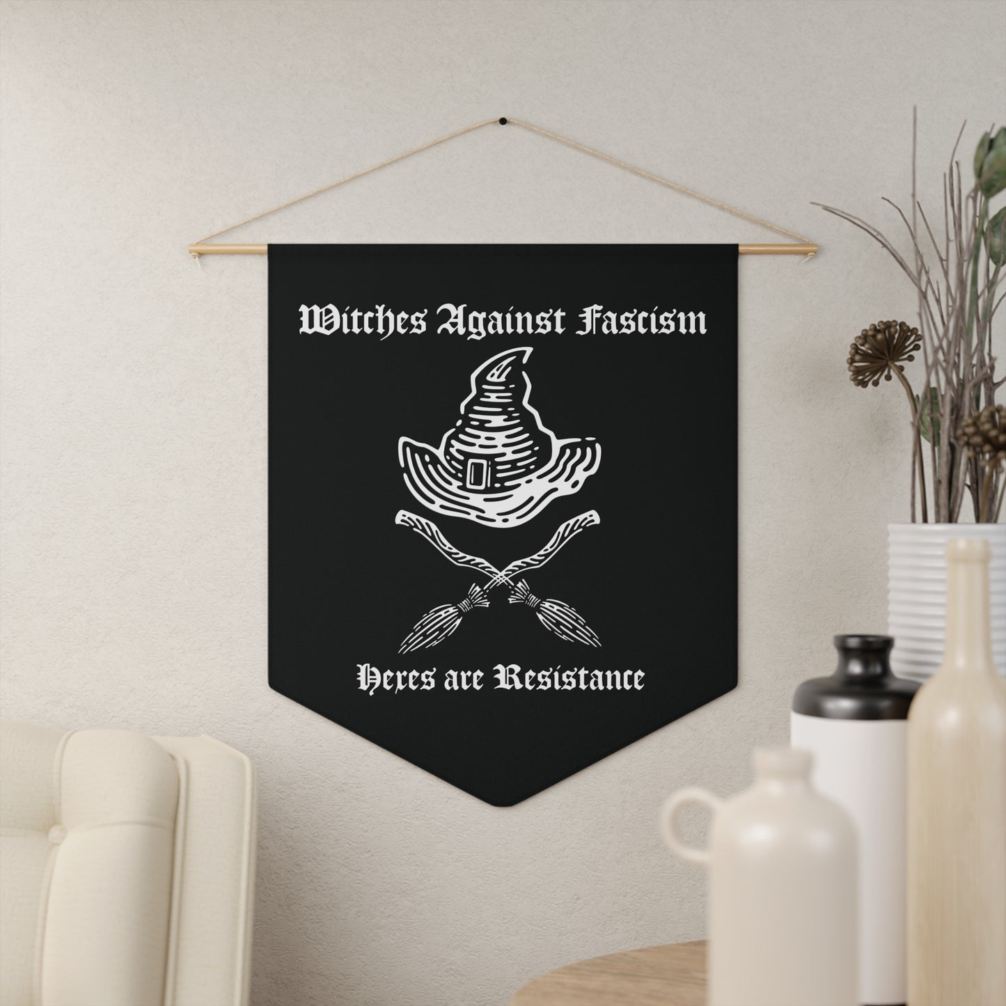 Witchy Resistance Pennant Wall Decor
