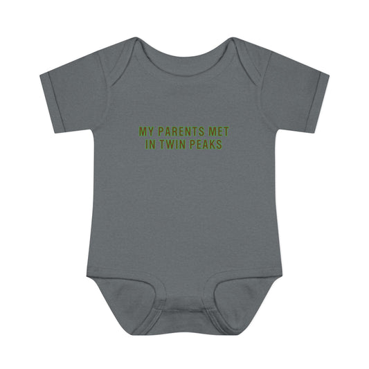My Parents Met in Twin Peaks Onesie (Babies/Toddlers)