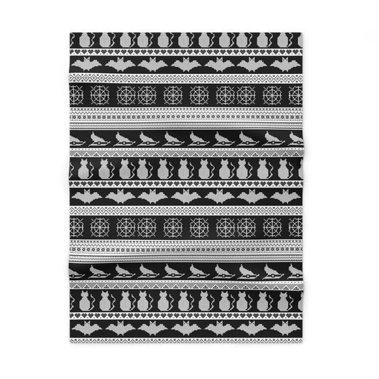 Spooky Fair Isle Soft Fleece Baby Blanket