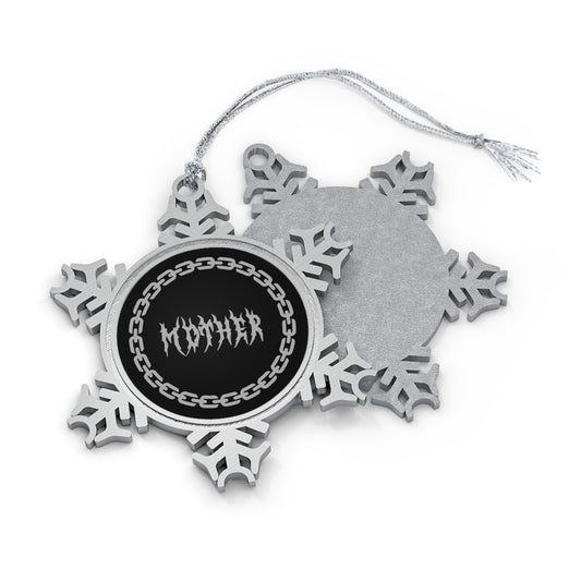 Chained Mother Pewter Snowflake Ornament