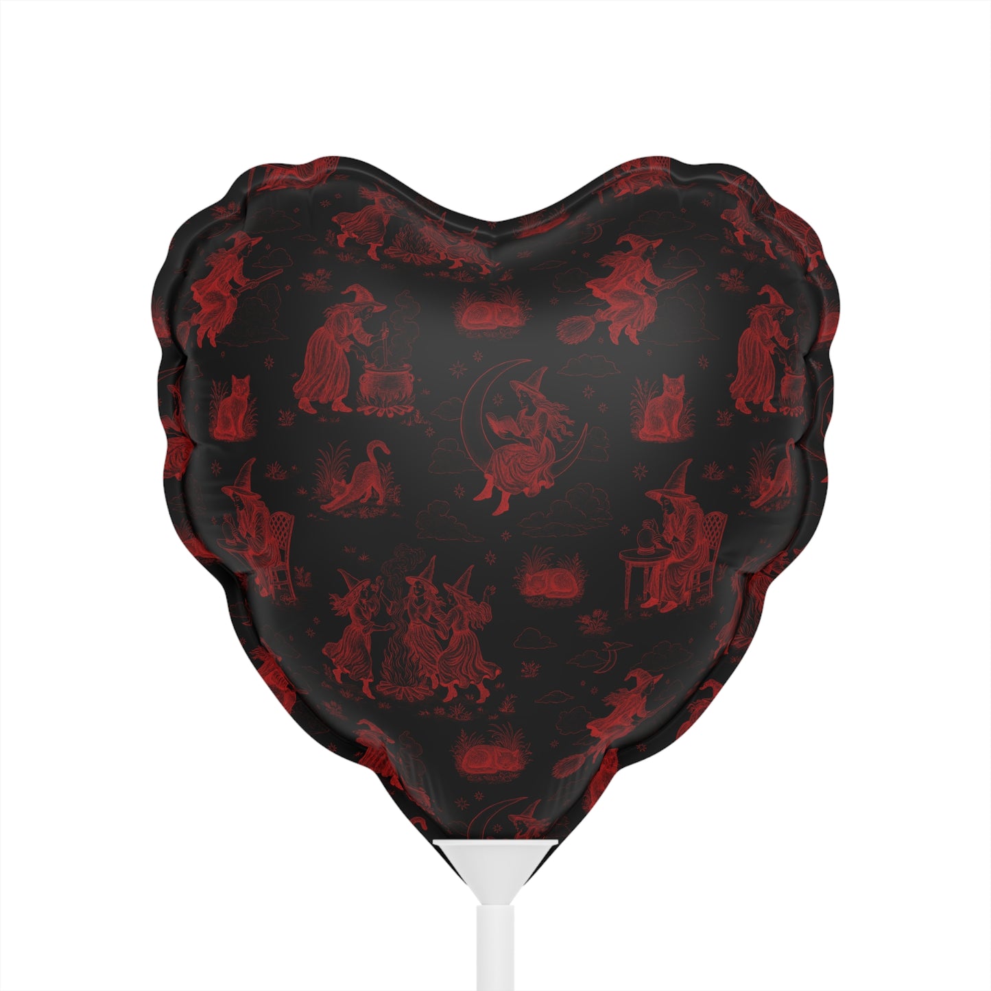 Witchy Toile Heart Shaped Balloon