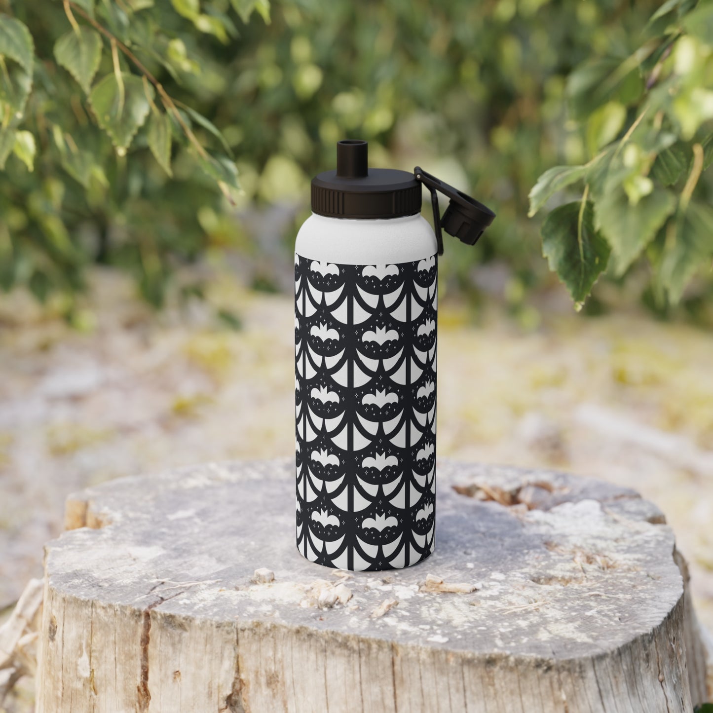 Geo Bats Stainless Steel Water Bottle (3 Sizes Available)