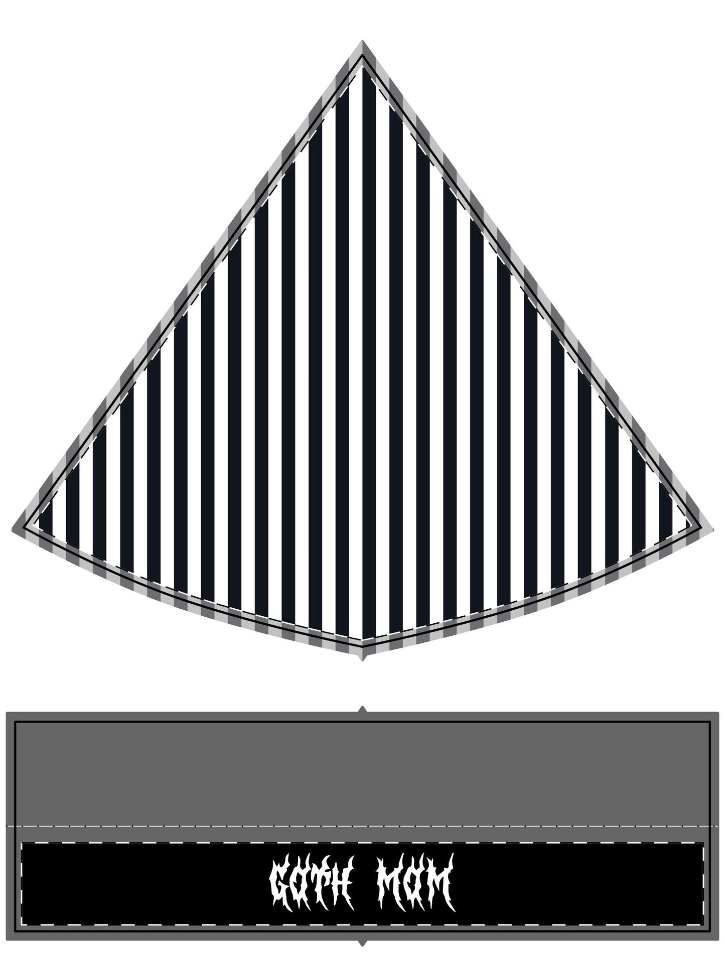 Goth Mom Doom Santa Hat