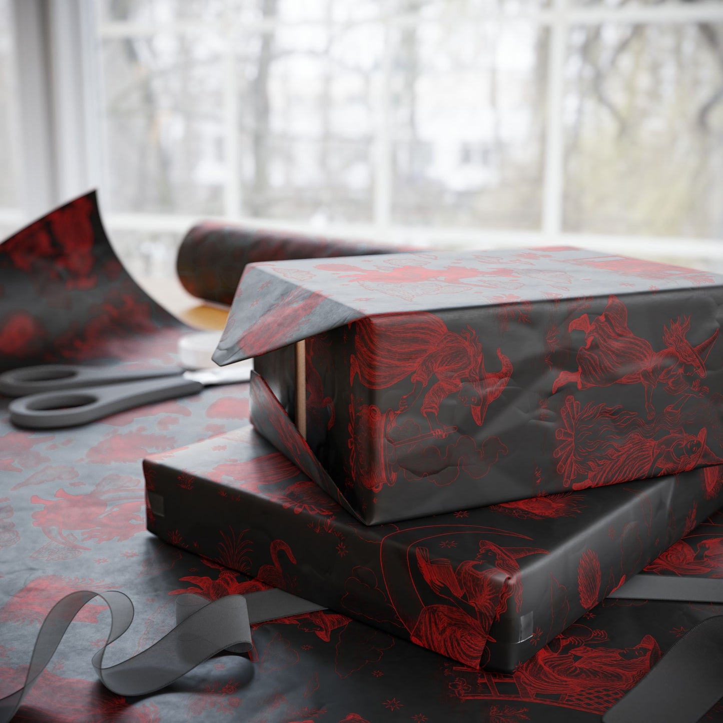 Witchy Toile Wrapping Paper