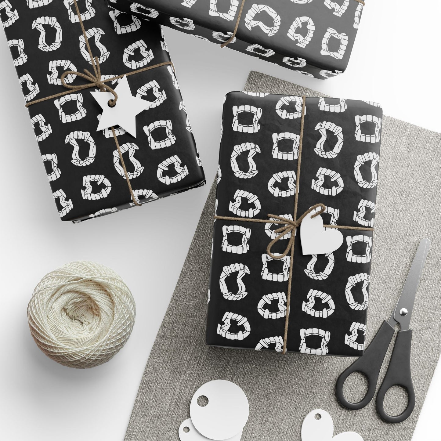 Vampire Teeth Wrapping Paper