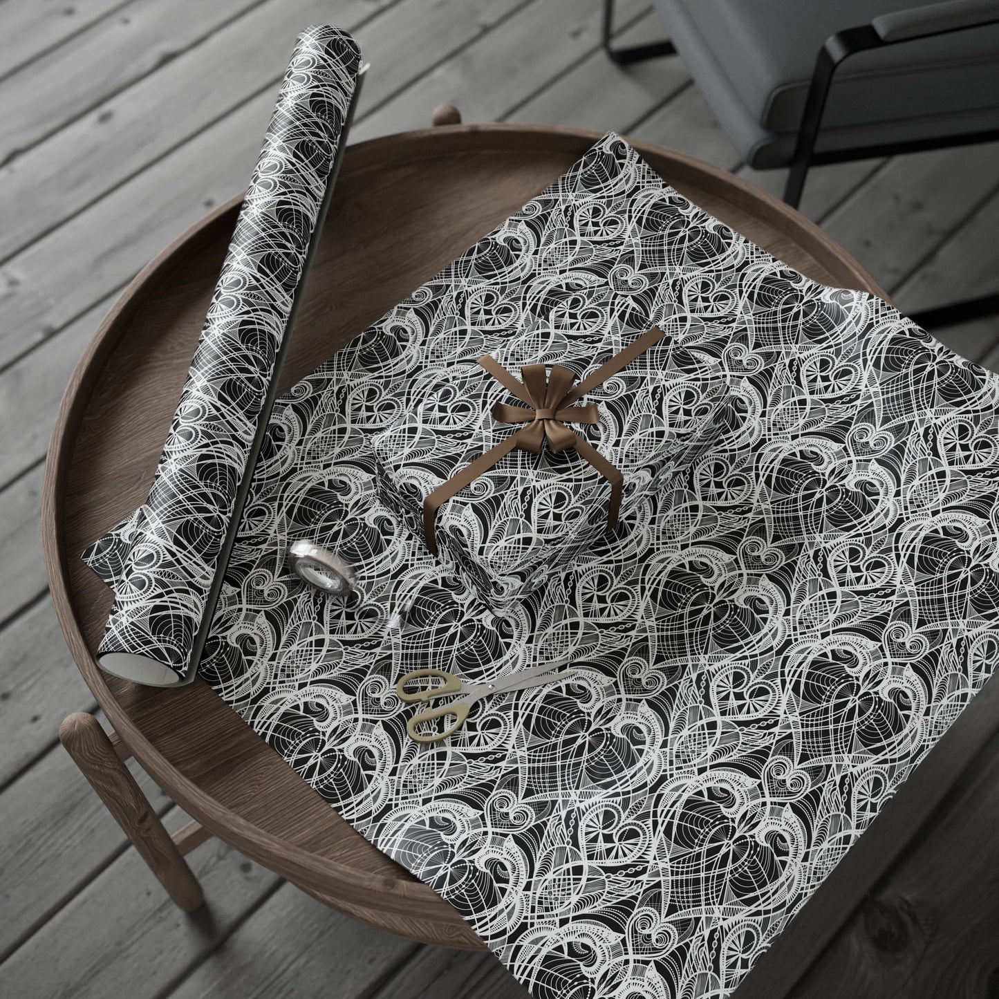 Heart Deco Wrapping Paper