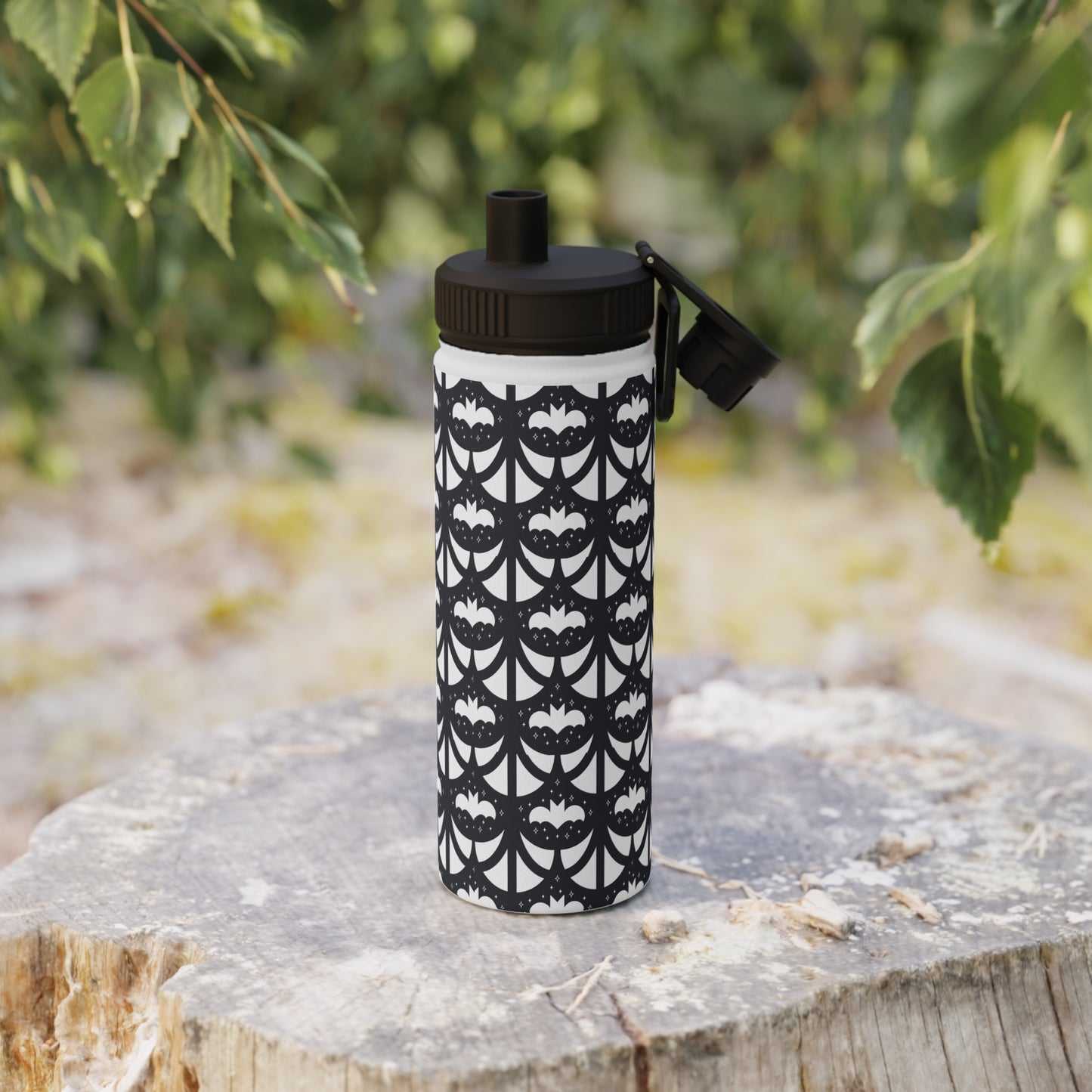 Geo Bats Stainless Steel Water Bottle (3 Sizes Available)