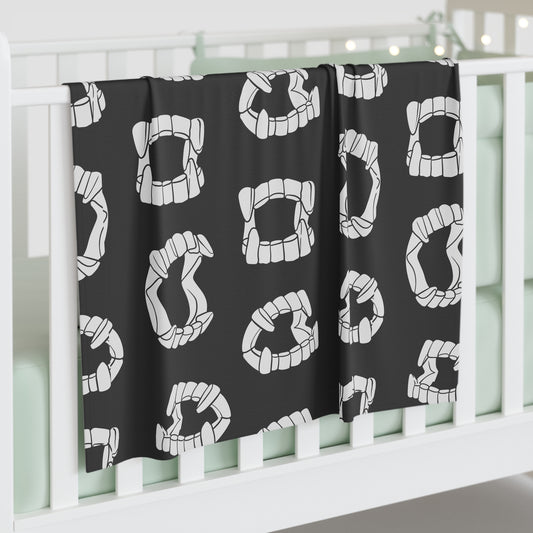 Vampire Teeth Baby Swaddle Blanket