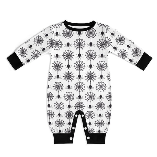 Creeping Web Cotton Long Sleeve Baby Romper - PRE ORDER