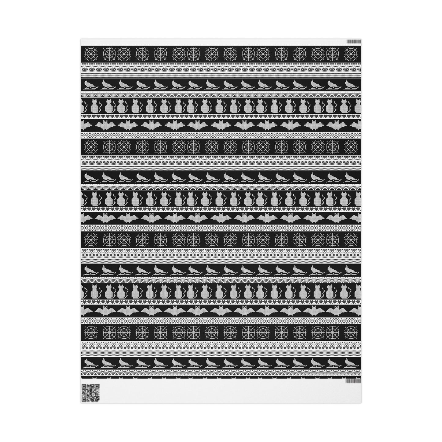 Spooky Fair Isle Wrapping Paper