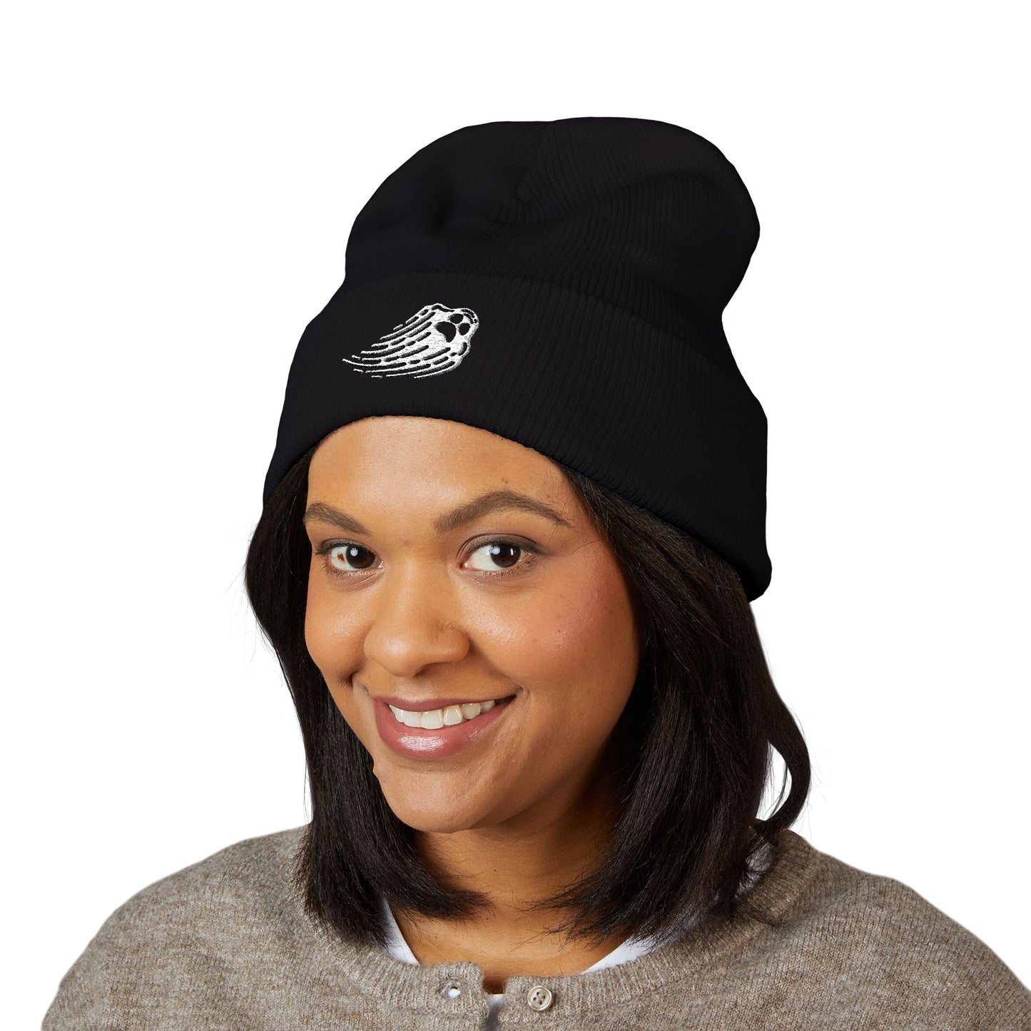 Ghostly Spirit Cuffed Beanie