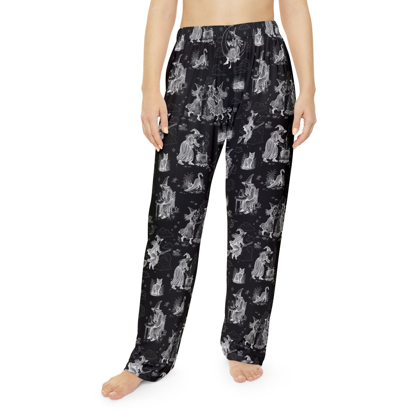 Witchy Toile Pajama Pants in Black/White (Adults)