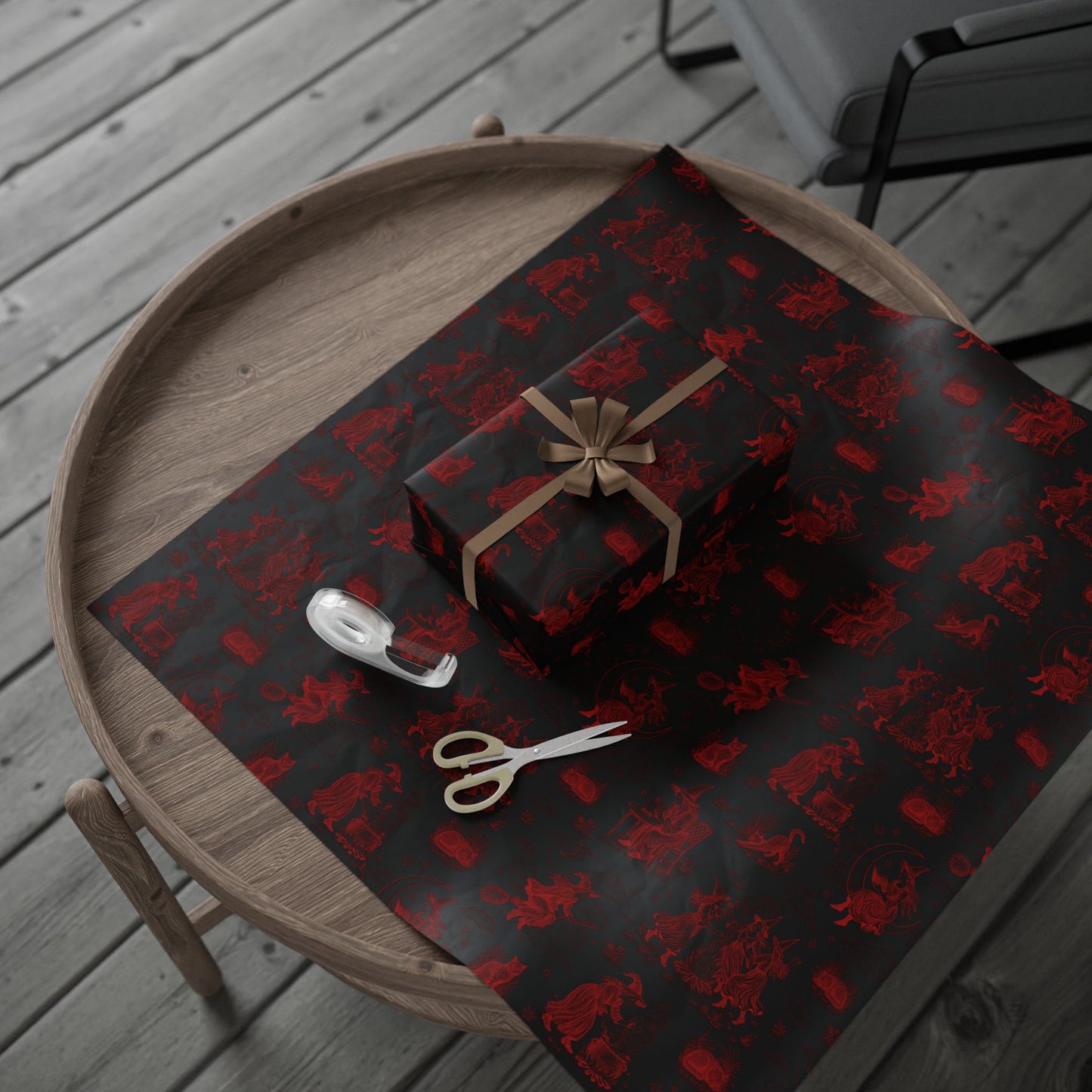Witchy Toile Wrapping Paper