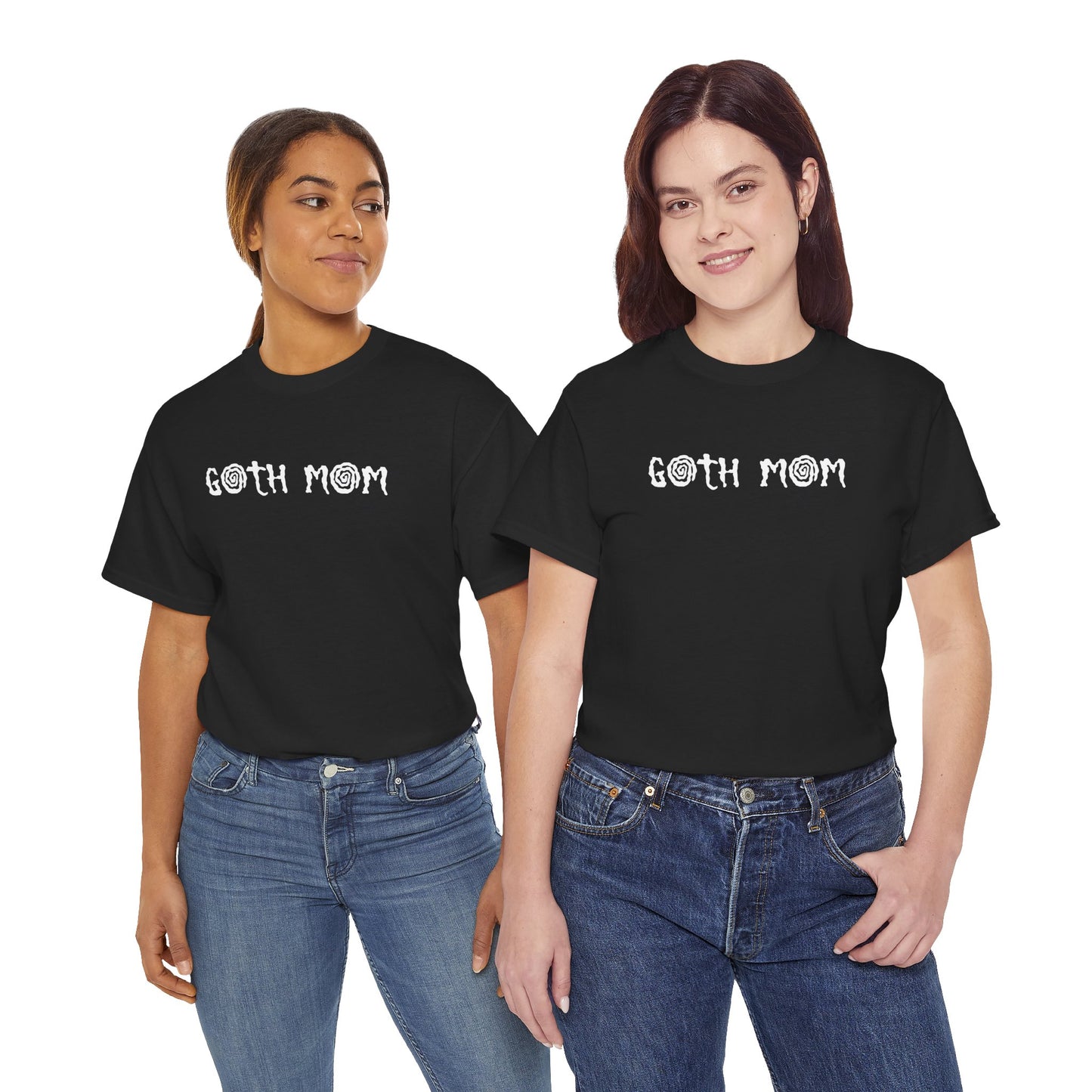 Whimsical Goth Mom Heavy Cotton Tee (Adults)