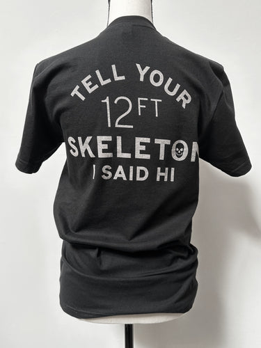 Camiseta esqueleto de 12 pies (adultos)