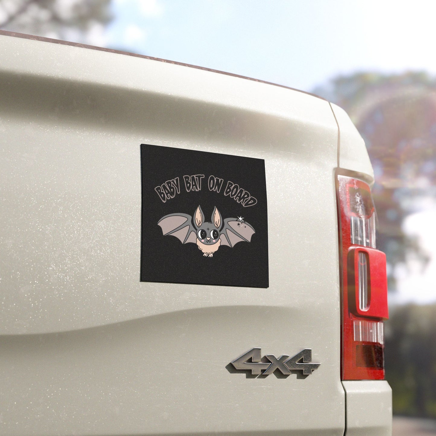 Baby Bat on Board Car Magnet
