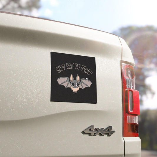 Baby Bat on Board Car Magnet