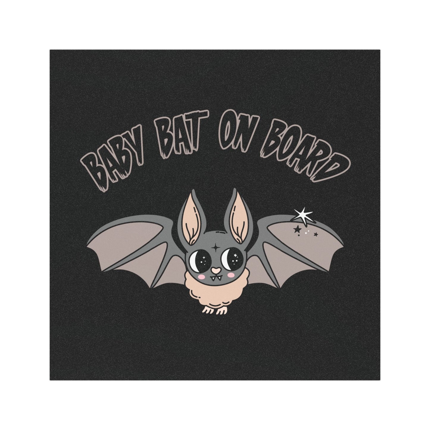 Baby Bat on Board Car Magnet