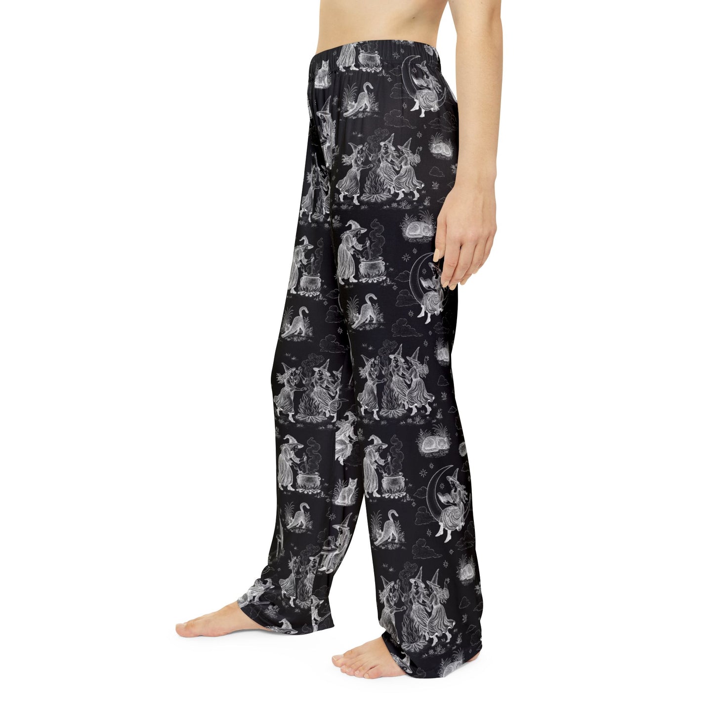 Witchy Toile Pajama Pants in Black/White (Adults)