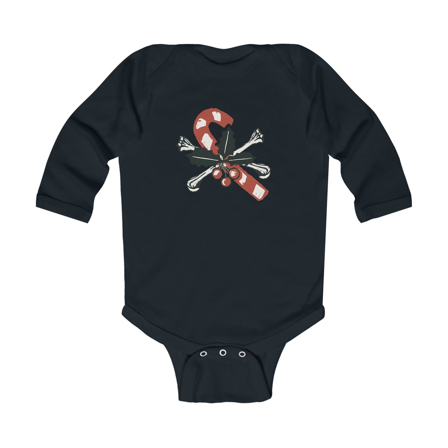 Candy Crossbones Long Sleeve Bodysuit (Babies/Toddlers)