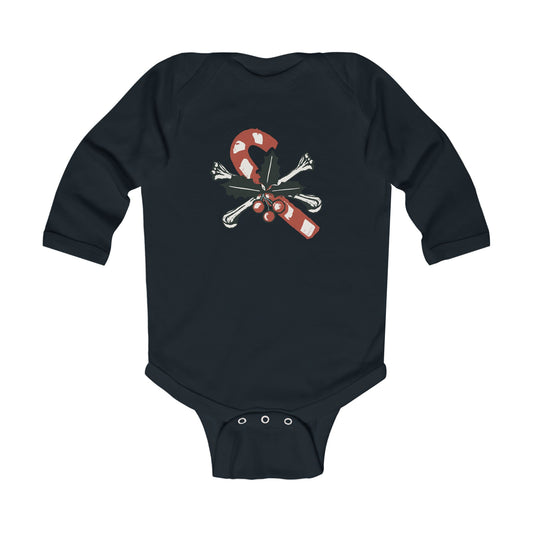 Candy Crossbones Long Sleeve Bodysuit (Babies/Toddlers)