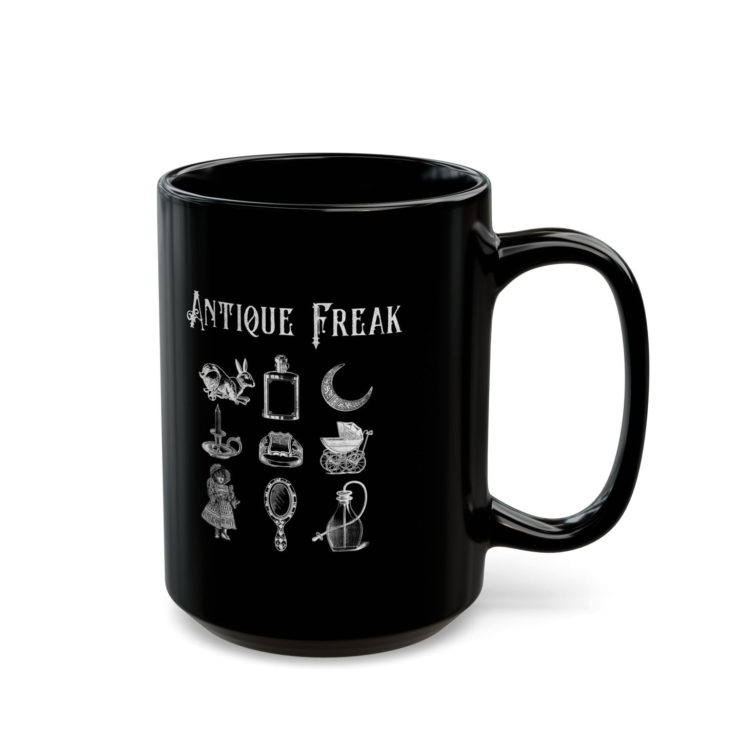 Antique Freak Black Mug (Multi Sizes: 11oz, 15oz)