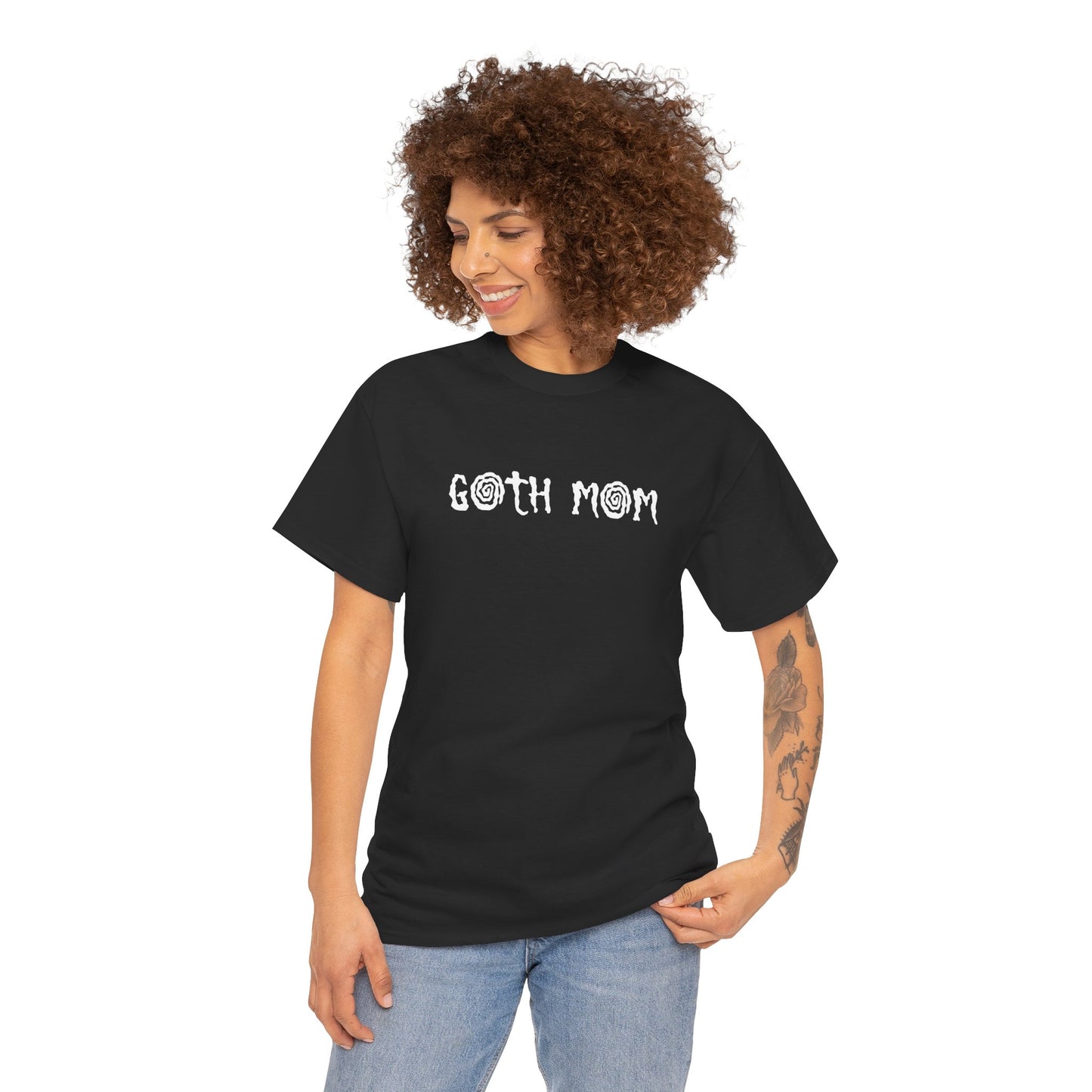 Whimsical Goth Mom Heavy Cotton Tee (Adults)