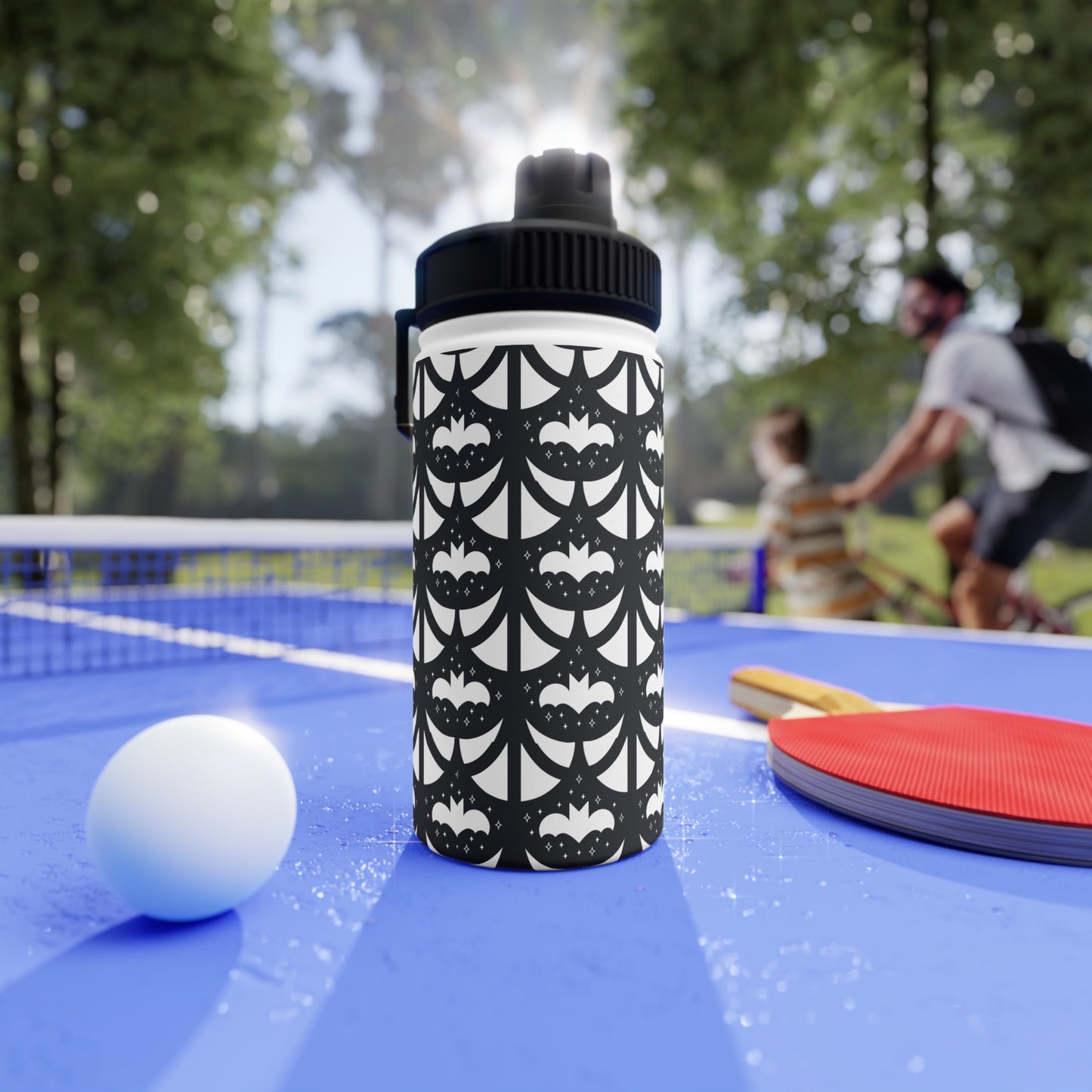 Geo Bats Stainless Steel Water Bottle (3 Sizes Available)
