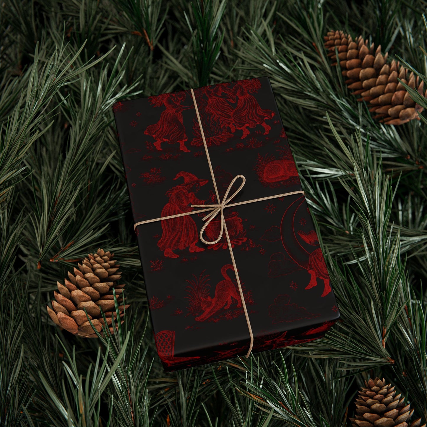 Witchy Toile Wrapping Paper