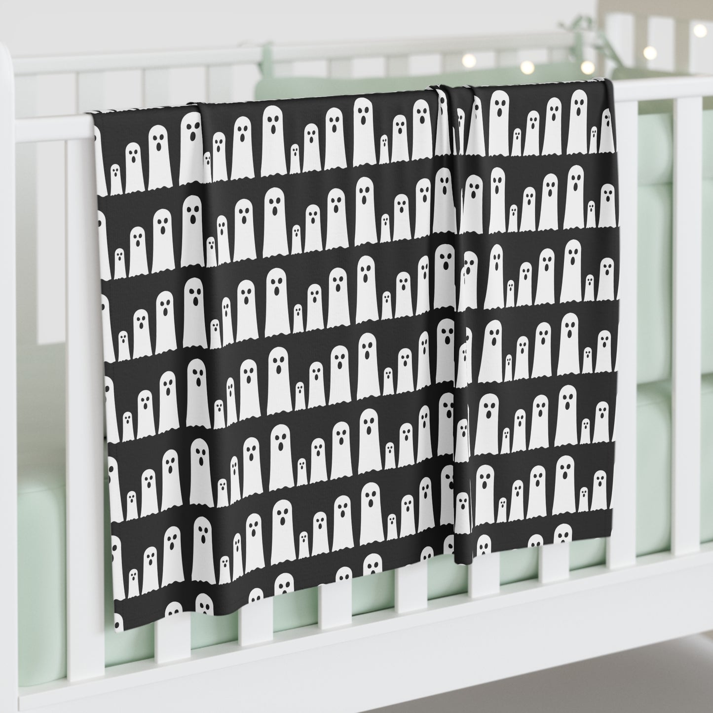Ghost Family Swaddle Blanket